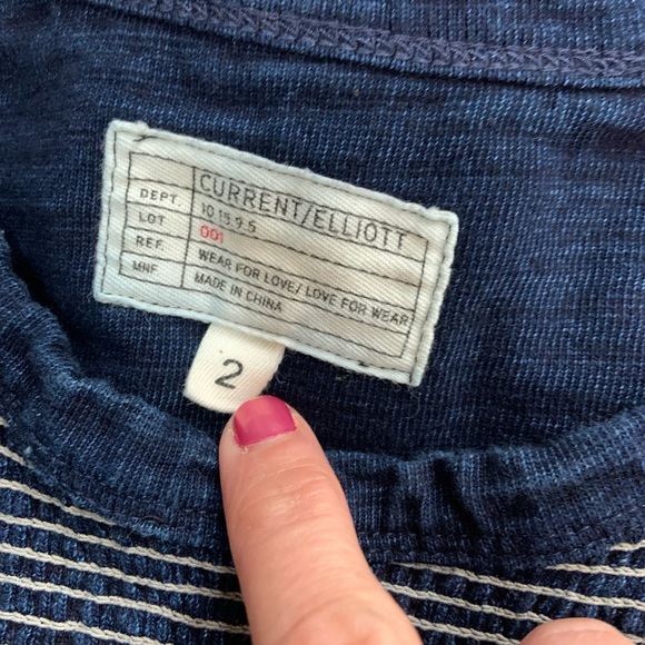 Current/Elliot dark denim blue swing top - Picture 13 of 15